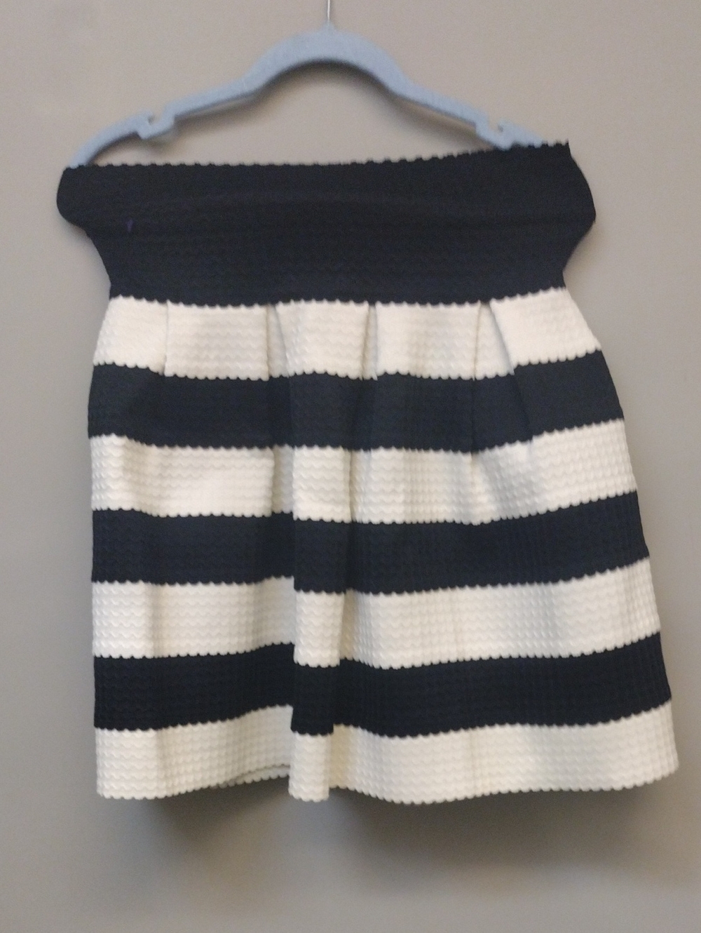 Girls Skirt From Savoy Black and White With Textured Pleates